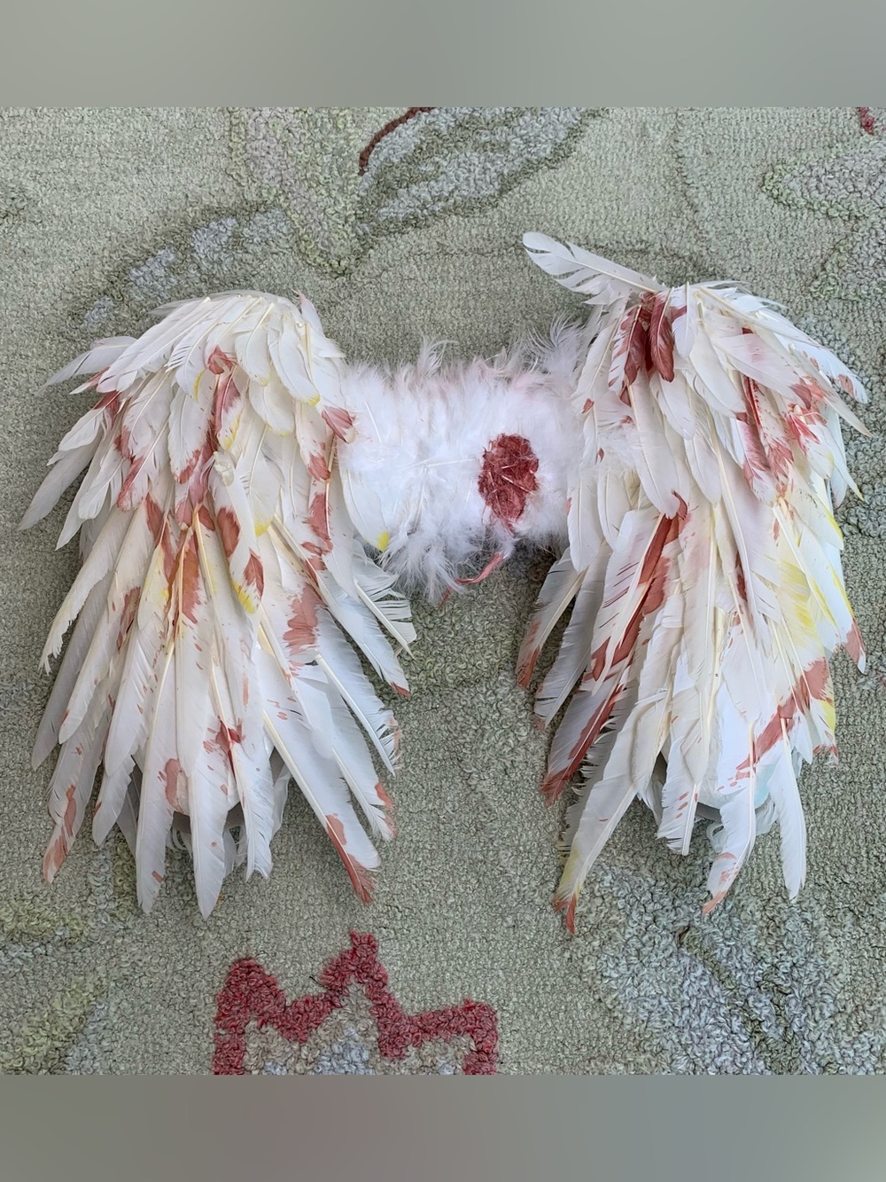 Pair of small costume bloody angel wings